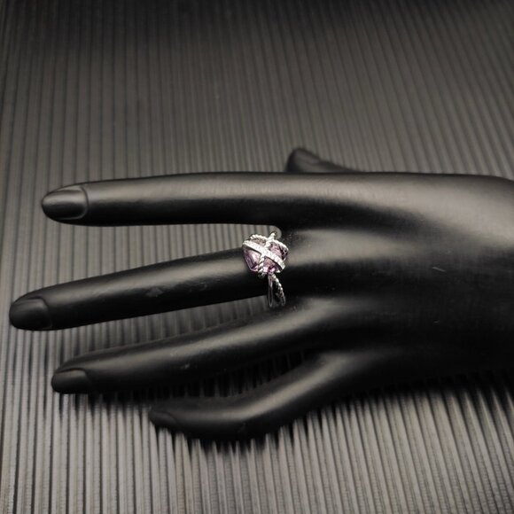 David Yurman Dresses & Skirts - David Yurman 11mm hexagonal purple diamond ring